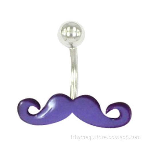 Dangling Crystal Navel Belly Ring, Customized Colors Available